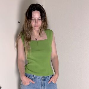 Vibrant Green Talbots Tank Top